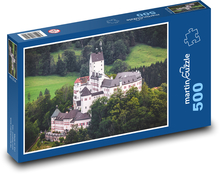 Niemcy - Zamek Hohenaschau Puzzle 500 elementów - 46x30 cm