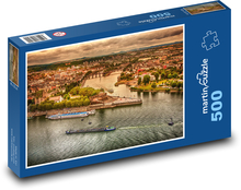 The Rhine River in Koblenz - Germany Puzzle of 500 pieces - 46 x 30 cm 