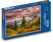 Bavorské Alpy – výhľad na Chiemské jazero Puzzle 500 dielikov - 46 x 30 cm 