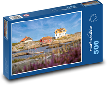 Norsko - rybářské domy Puzzle 500 dílků - 46 x 30 cm
