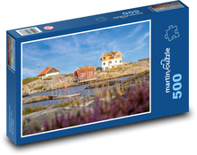 Norsko - rybářské domy Puzzle 500 dílků - 46 x 30 cm