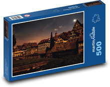 Noční město, Německo Puzzle 500 dílků - 46 x 30 cm