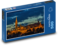 Budapeszt nocą - Węgry Puzzle 500 elementów - 46x30 cm