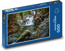 Waterfall, raft, stream Puzzle of 500 pieces - 46 x 30 cm 