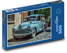 Niebieski stary samochód Puzzle 500 elementów - 46x30 cm