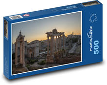 Rím, Rímske fórum pri západe slnka Puzzle 500 dielikov - 46 x 30 cm