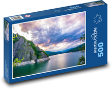 Sonnenaufgang über dem See Puzzle 500 Teile - 46 x 30 cm