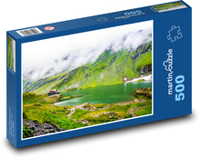 Ranná hmla nad jazerom Puzzle 500 dielikov - 46 x 30 cm 