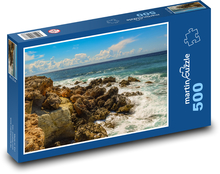 Wybrzeże wychłostane przez falę Puzzle 500 elementów - 46x30 cm