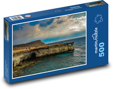 Skalná stena v mori Puzzle 500 dielikov - 46 x 30 cm 
