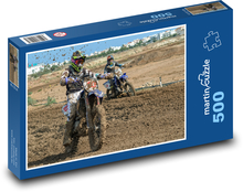 Motocross-Bikes im Feld Puzzle 500 Teile - 46 x 30 cm