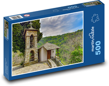 Kaplica na szczycie wzgórza, Cypr Puzzle 500 elementów - 46x30 cm