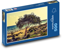 A lone tree on the shore Puzzle of 500 pieces - 46 x 30 cm 