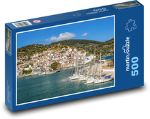 Grécky ostrov Skopelos Puzzle 500 dielikov - 46 x 30 cm