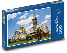 Golden Church Puzzle of 500 pieces - 46 x 30 cm 