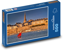 Pobrežie Saint-Malo, Francúzsko Puzzle 500 dielikov - 46 x 30 cm 