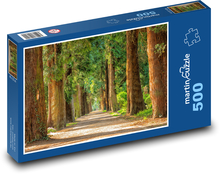 Road, trees Puzzle of 500 pieces - 46 x 30 cm 
