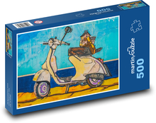 Graffiti - Vespa Scooter Puzzle 500 dielikov - 46 x 30 cm 