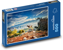 Kozioł w górach Puzzle 500 elementów - 46x30 cm
