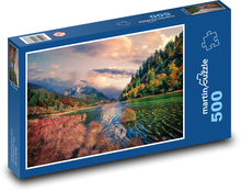Natur in Herbstfarben Puzzle 500 Teile - 46 x 30 cm
