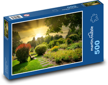 Park, kvety Puzzle 500 dielikov - 46 x 30 cm 