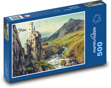 Burg über dem Felsen Puzzle 500 Teile - 46 x 30 cm