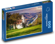 Hrad nad riekou Puzzle 500 dielikov - 46 x 30 cm 