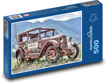 Staré auto, veterán Puzzle 500 dílků - 46 x 30 cm