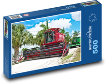Kombajn - poľnohospodárska technika Puzzle 500 dielikov - 46 x 30 cm 