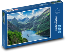 Schiffe im Golf Puzzle 500 Teile - 46 x 30 cm