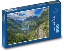 Natur in Norwegen - Fjorde Puzzle 500 Teile - 46 x 30 cm