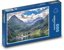 Norsko - Fjordy Puzzle 500 dílků - 46 x 30 cm