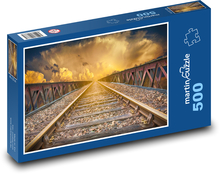 Železničné trate Puzzle 500 dielikov - 46 x 30 cm 