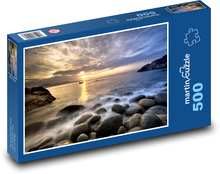 Fishing at sunset Puzzle of 500 pieces - 46 x 30 cm 