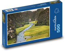 River Shipping in Vietnam Puzzle of 500 pieces - 46 x 30 cm