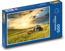 Poľnohospodárstvo, traktor Puzzle 500 dielikov - 46 x 30 cm 