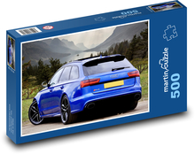 Dynamic modern car by the lake Puzzle of 500 pieces - 46 x 30 cm 