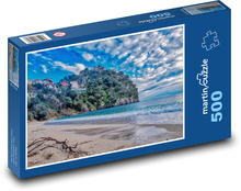 Písečná pláž v Řecku Puzzle 500 - 46x30 cm