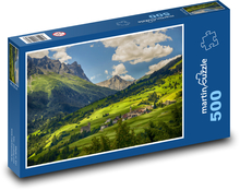 Švýcarské Alpy Puzzle 500 dílků - 46 x 30 cm