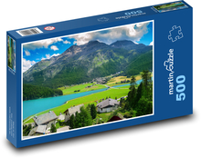 Rakúske Alpy Puzzle 500 dielikov - 46 x 30 cm 