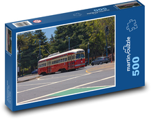 Historic tram Puzzle of 500 pieces - 46 x 30 cm 