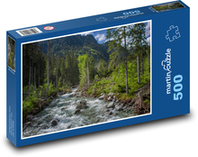 Wildfluss in der Slowakei in der Tatra Puzzle 500 Teile - 46 x 30 cm