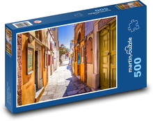 Alejka na Santorini - Grecja Puzzle 500 elementów - 46x30 cm