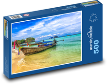 Thailand - Boote Puzzle 500 Teile - 46 x 30 cm