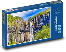 Vodopád padajúci zo skaly Puzzle 500 dielikov - 46 x 30 cm