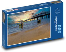 Pier at sunset Puzzle of 500 pieces - 46 x 30 cm 