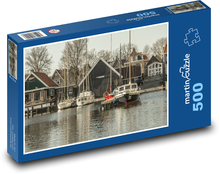 Holandsko - přístav Puzzle 500 dílků - 46 x 30 cm