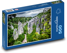 Česká Republika - Prachovské skály Puzzle 500 dílků - 46 x 30 cm