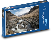 Wilder Gebirgsbach mit Stromschnellen Puzzle 500 Teile - 46 x 30 cm