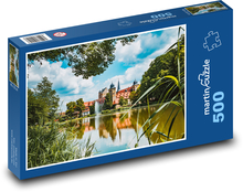 Zámek u jezera Puzzle 500 dílků - 46 x 30 cm